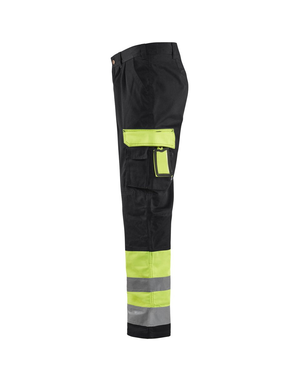 Blåkläder 1584 High Vis Werkbroek - High Vis Geel/Zwart