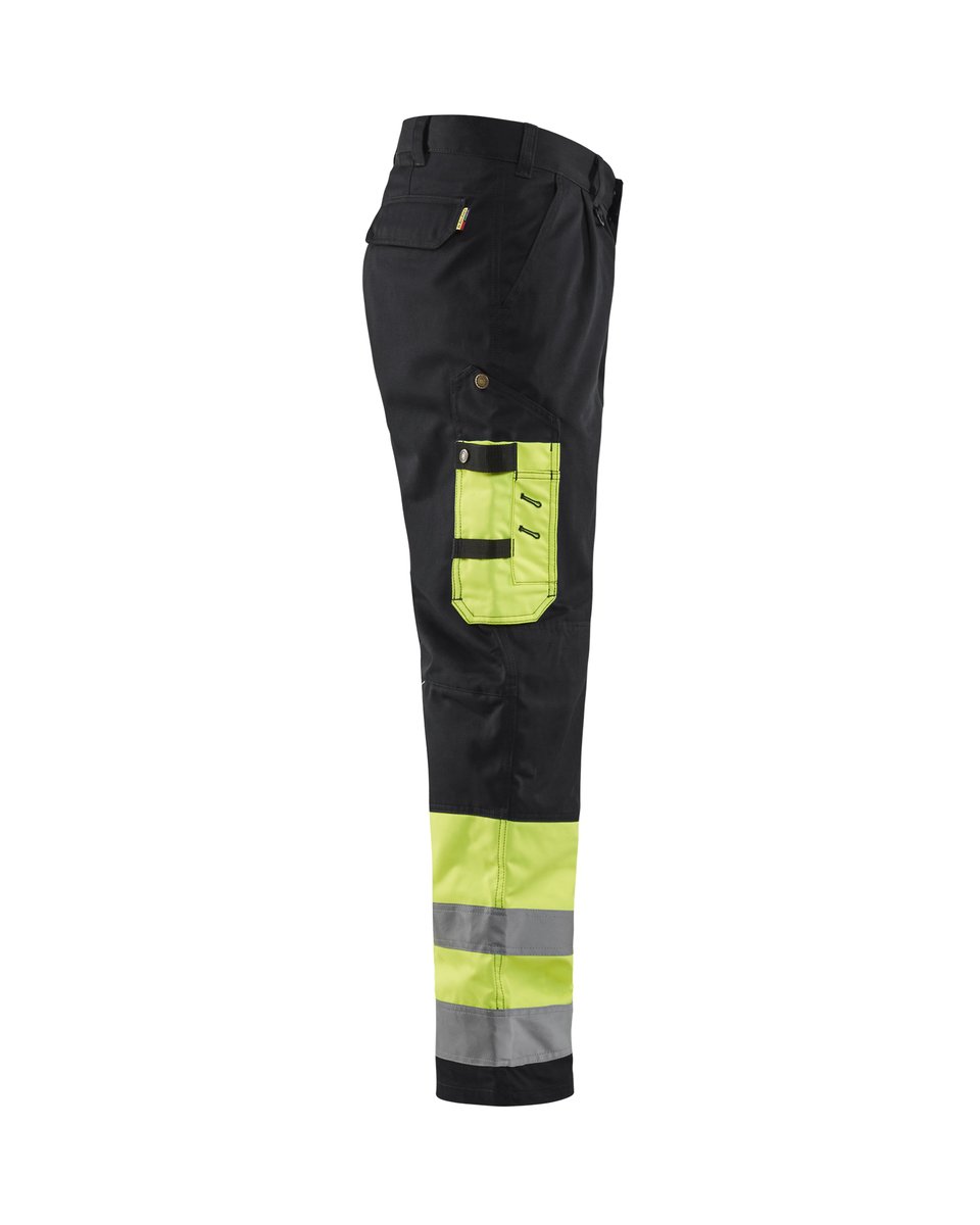 Blåkläder 1584 High Vis Werkbroek - High Vis Geel/Zwart