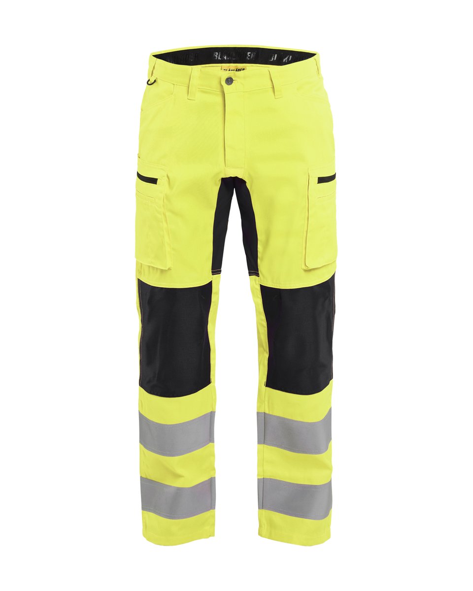 Blåkläder 1585 High Vis werkbroek met stretch - High Vis Geel/Zwart