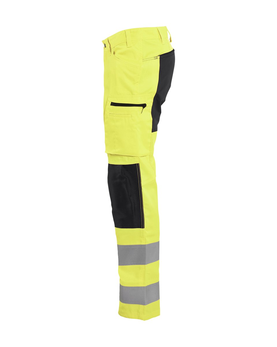 Blåkläder 1585 High Vis werkbroek met stretch - High Vis Geel/Zwart