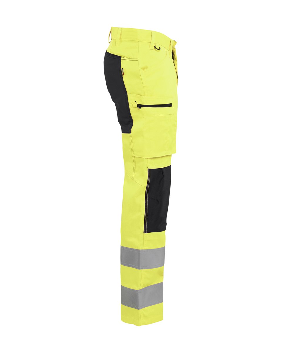 Blåkläder 1585 High Vis werkbroek met stretch - High Vis Geel/Zwart
