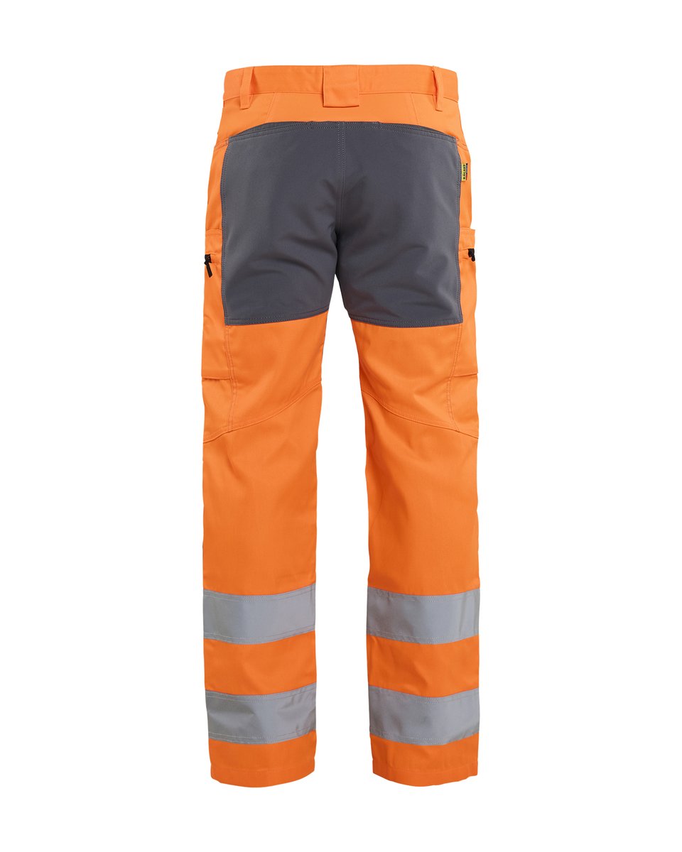 Blåkläder 1585 High Vis werkbroek met stretch - High Vis Oranje/Medium grijs