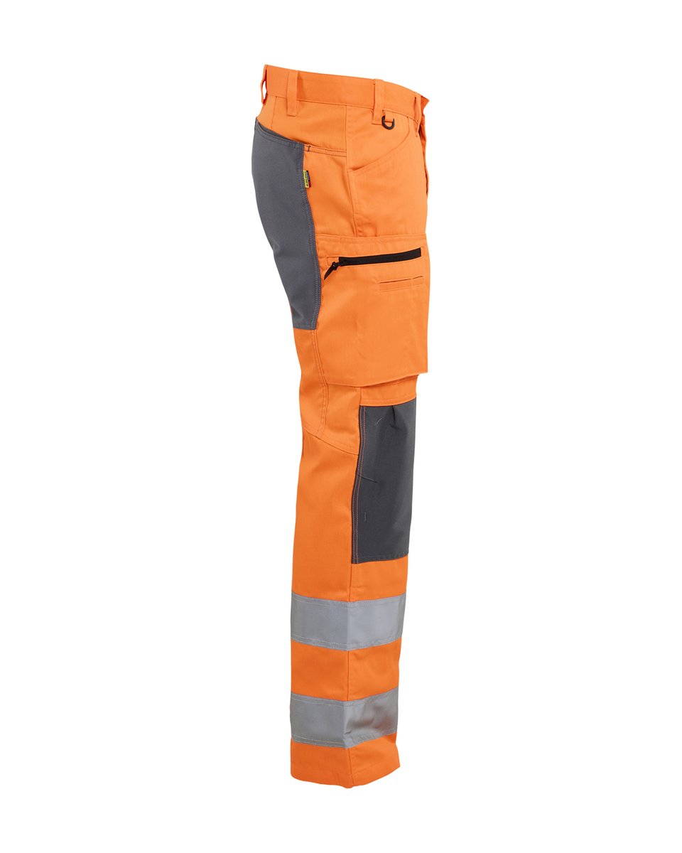 Blåkläder 1585 High Vis werkbroek met stretch - High Vis Oranje/Medium grijs