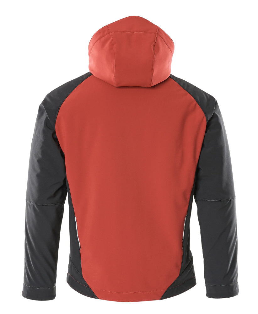 MASCOT® Unique Winterjas met capuchon – Rood/Zwart