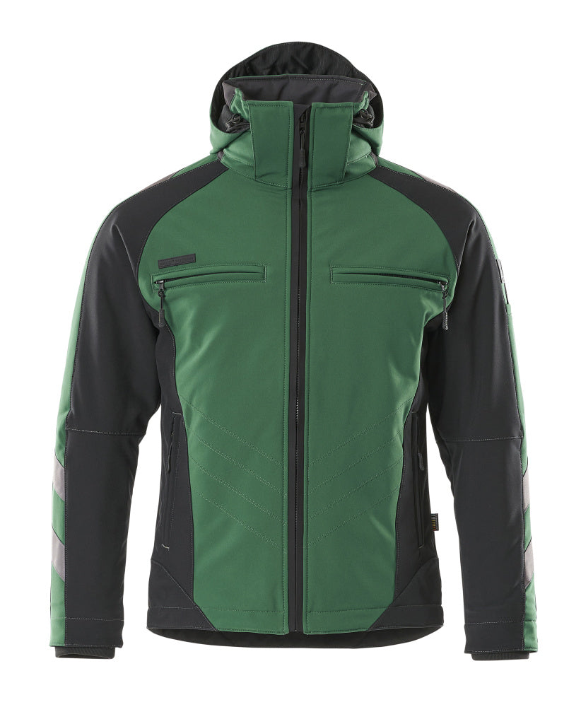 MASCOT® Unique Winterjas met capuchon – Groen/Zwart