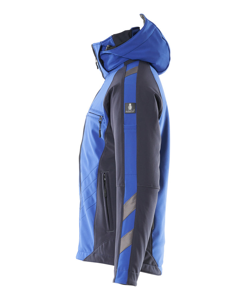 MASCOT® Unique Winterjas met capuchon – Korenblauw/Donkermarine