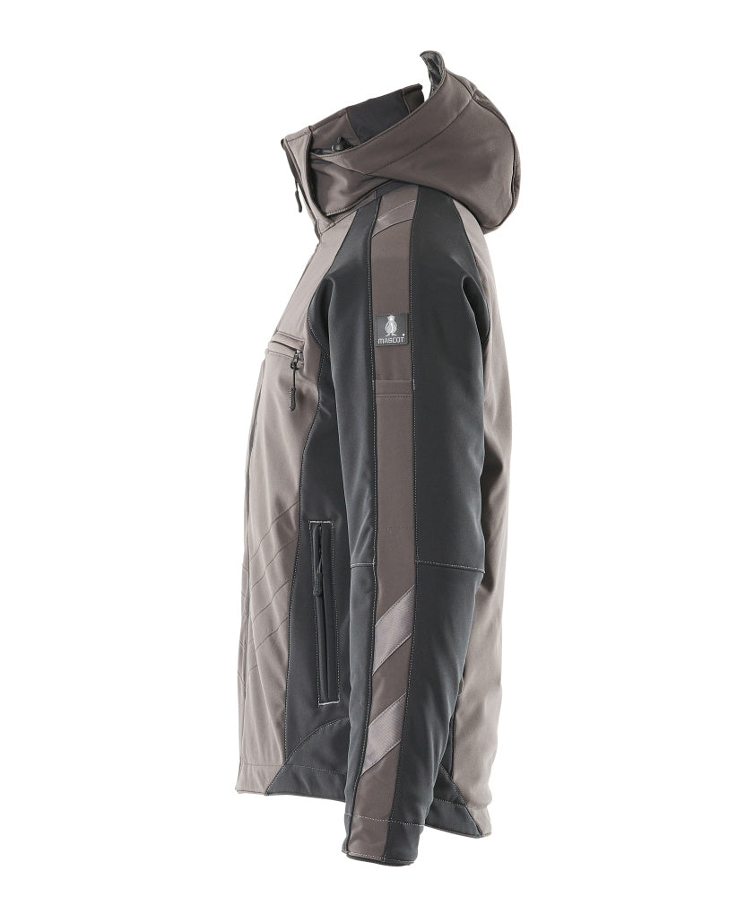 MASCOT® Unique Winterjas met capuchon – Donkerantraciet/Zwart