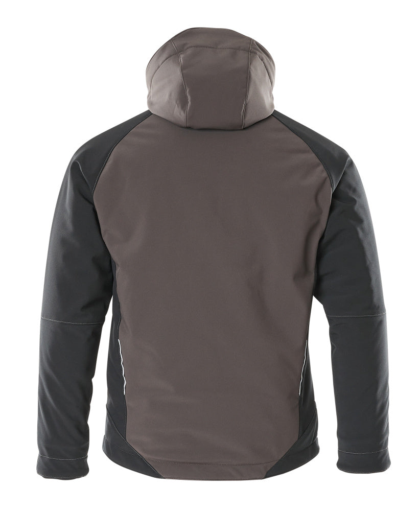 MASCOT® Unique Winterjas met capuchon – Donkerantraciet/Zwart