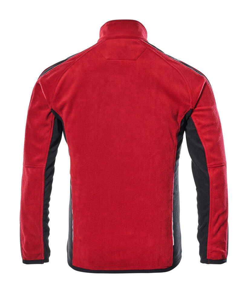MASCOT® Unique Fleece jas tweekleurig – Rood/Zwart