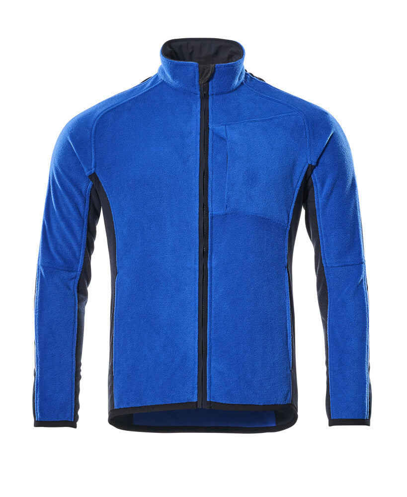 MASCOT® Unique Fleece jas tweekleurig – Korenblauw/Donkermarine