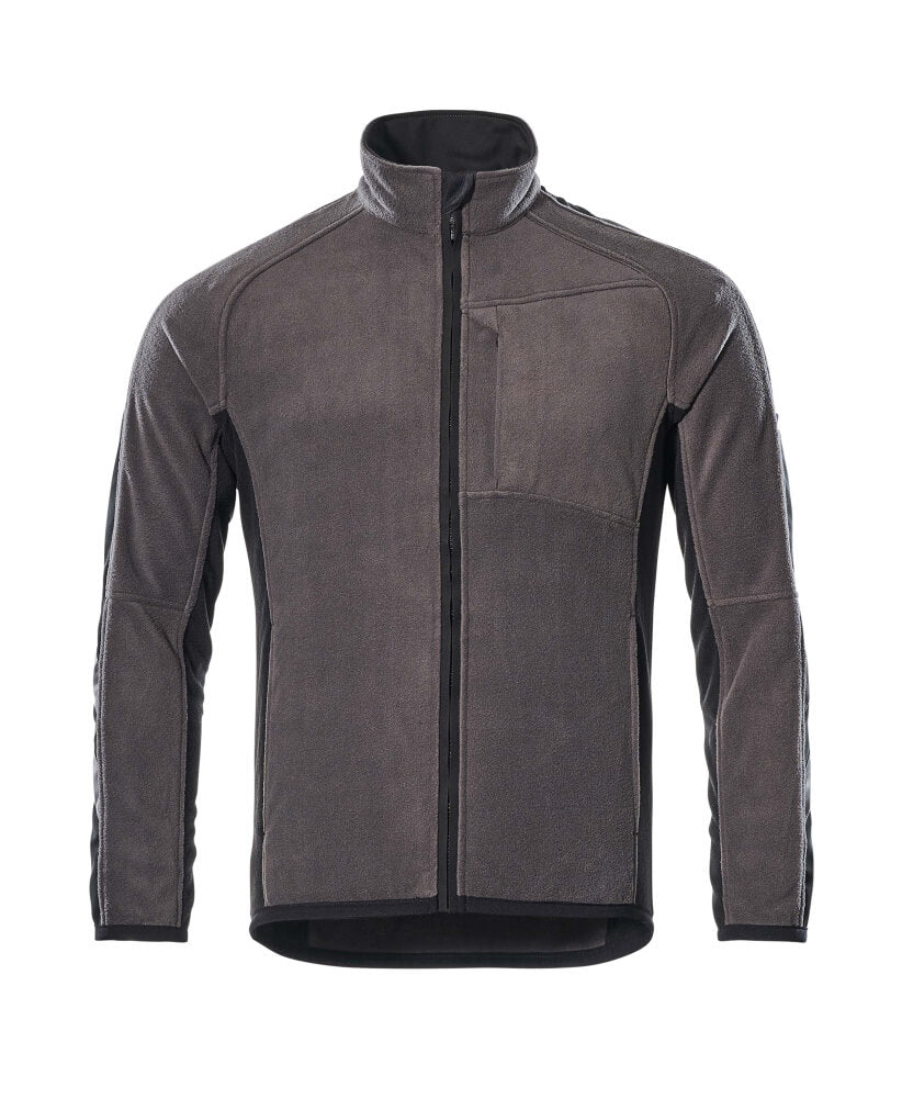 MASCOT® Unique Fleece jas tweekleurig – Donkerantraciet/Zwart