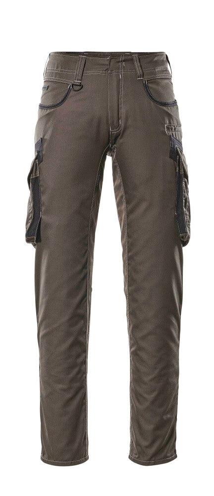 MASCOT® Unique Werkbroek dijbeenzakken tweekleurig – Donkerantraciet/Zwart