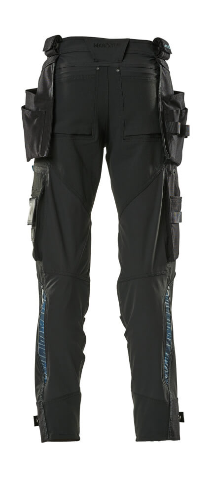 MASCOT® Advanced Werkbroek met spijkerzakken – Zwart