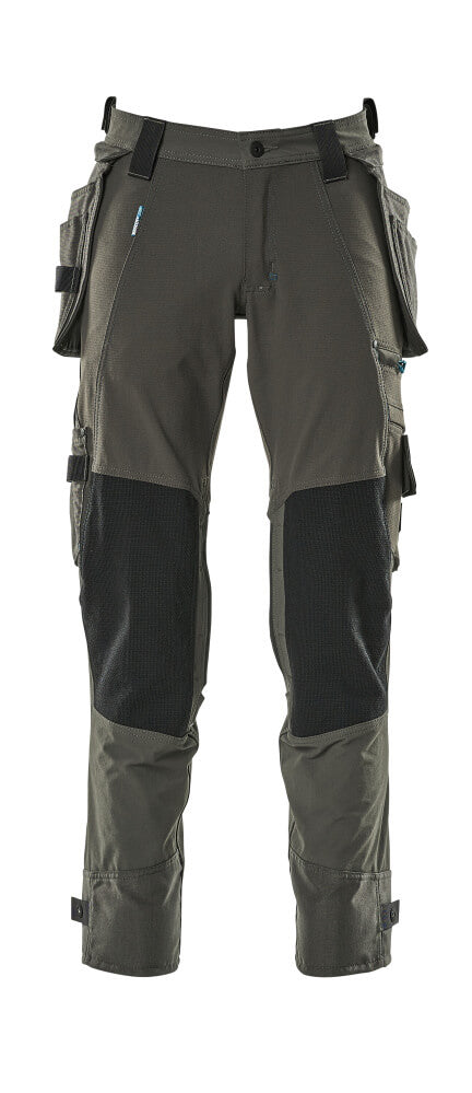 MASCOT® Advanced Werkbroek met spijkerzakken – Donkerantraciet