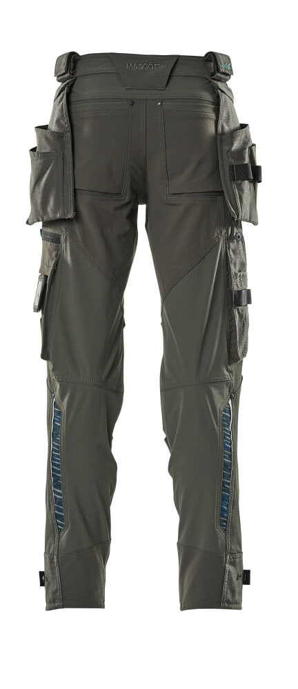 MASCOT® Advanced Werkbroek met spijkerzakken – Donkerantraciet
