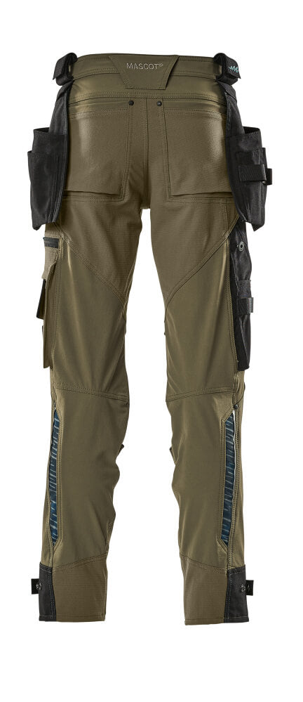 MASCOT® Advanced Werkbroek met spijkerzakken – Mosgroen