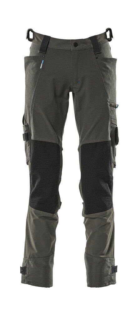 MASCOT® Advanced Werkbroek met kniezakken – Donkerantraciet