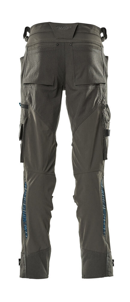 MASCOT® Advanced Werkbroek met kniezakken – Donkerantraciet
