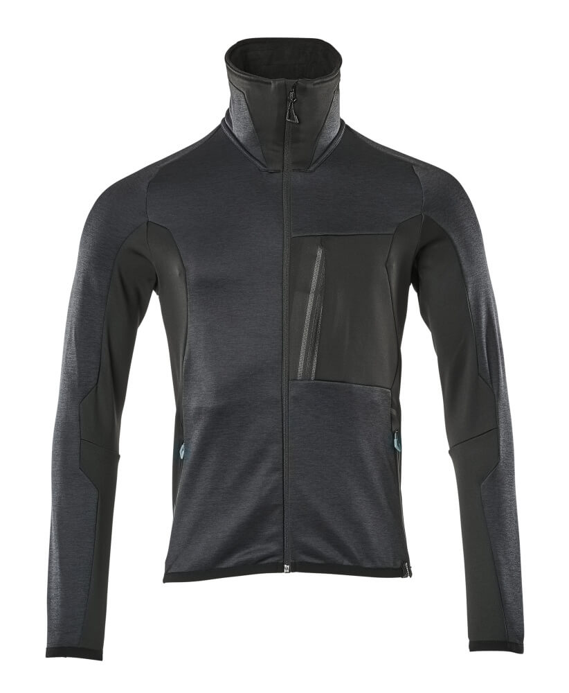 MASCOT® Advanced Fleecetrui met rits – Donkermarine/Zwart