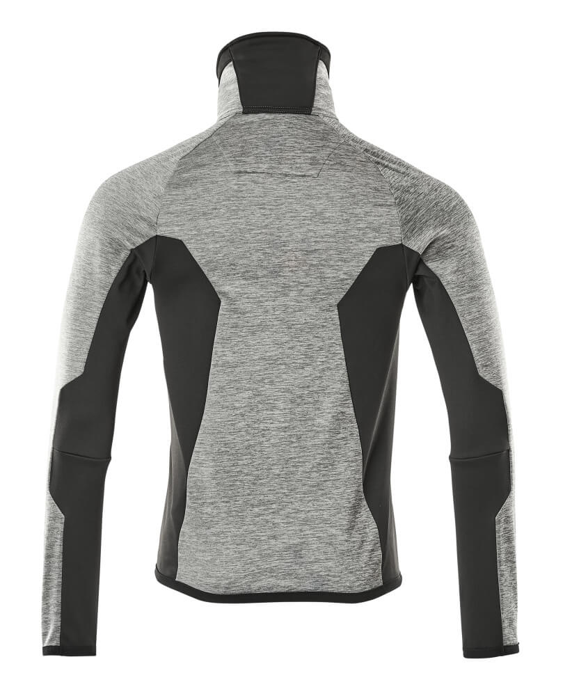 MASCOT® Advanced Fleecetrui met rits – Grijs-gemêleerd/Zwart
