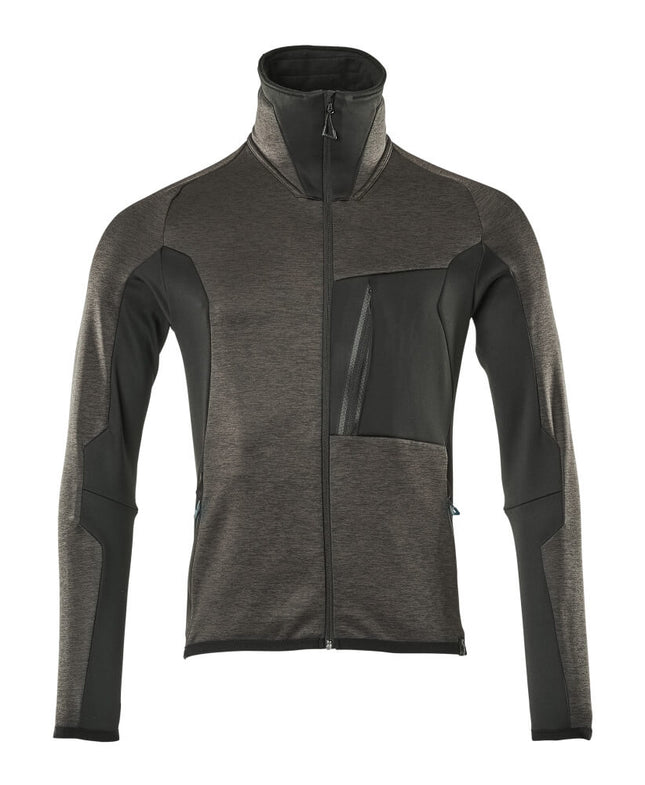 MASCOT® Advanced Fleecetrui met rits – Donkerantraciet/Zwart