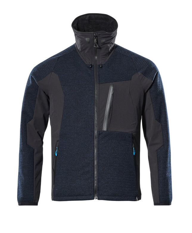MASCOT® Advanced Gebreid vest met rits – Donkermarine/Zwart