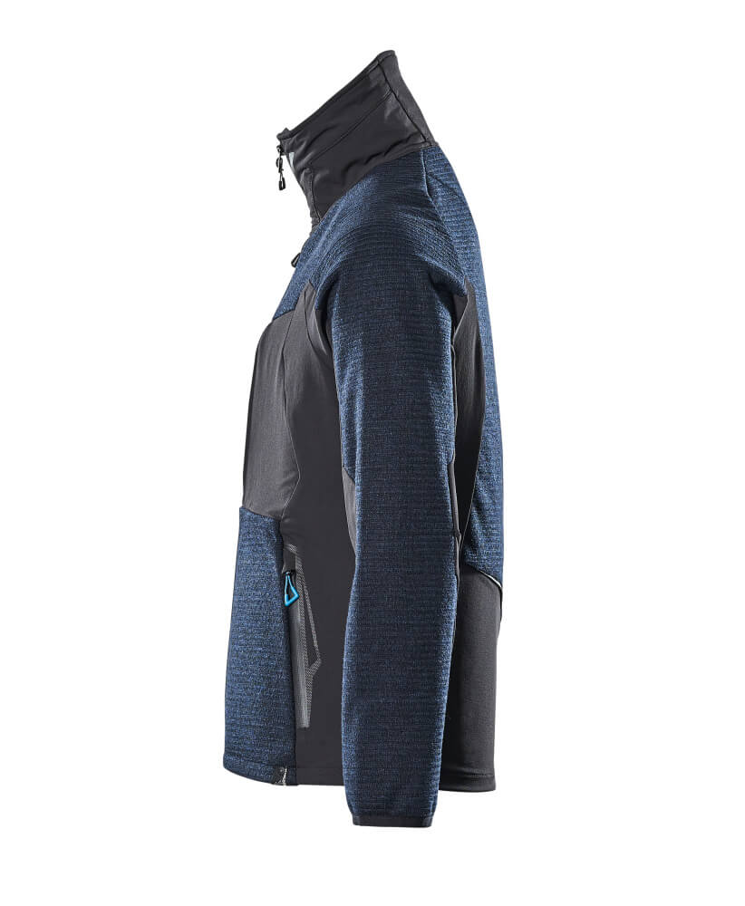 MASCOT® Advanced Gebreid vest met rits – Donkermarine/Zwart