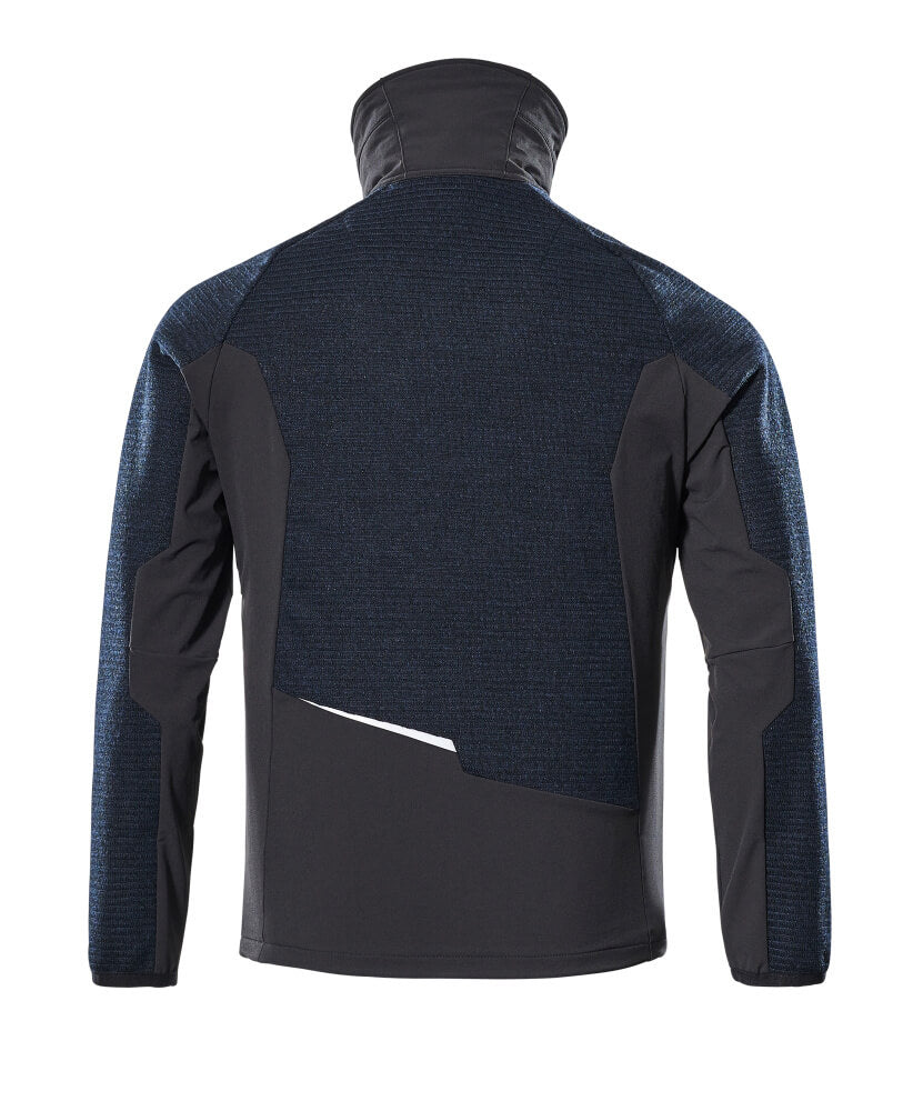 MASCOT® Advanced Gebreid vest met rits – Donkermarine/Zwart