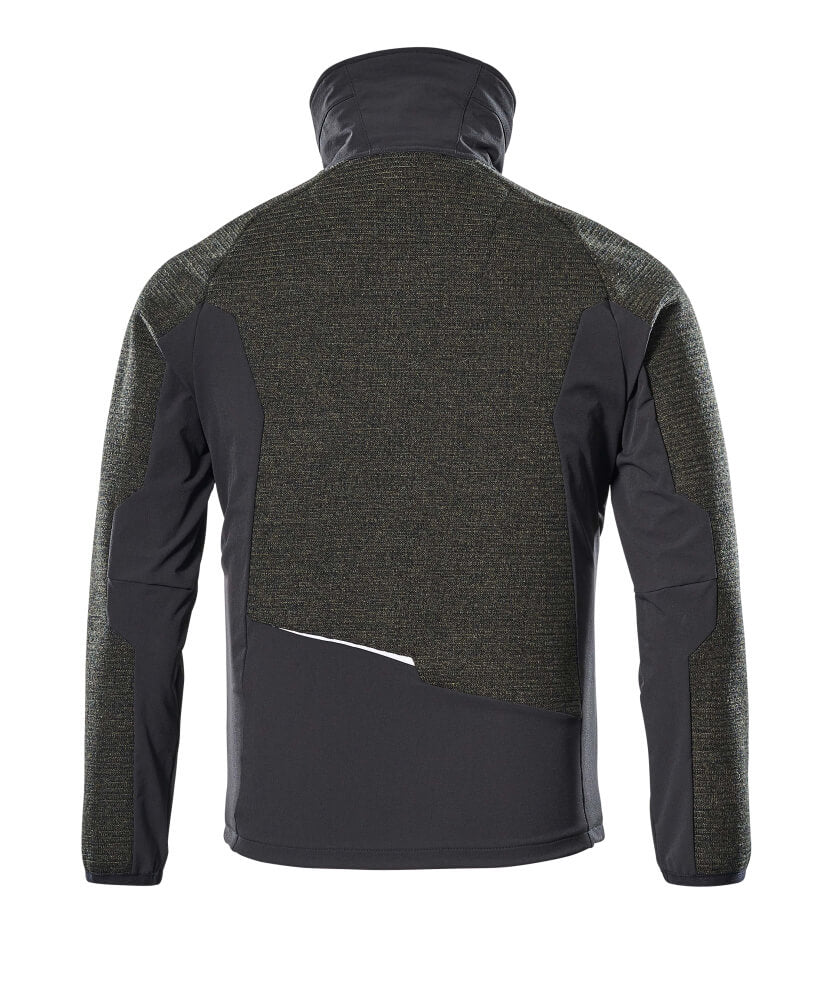 MASCOT® Advanced Gebreid vest met rits – Mosgroen/Zwart