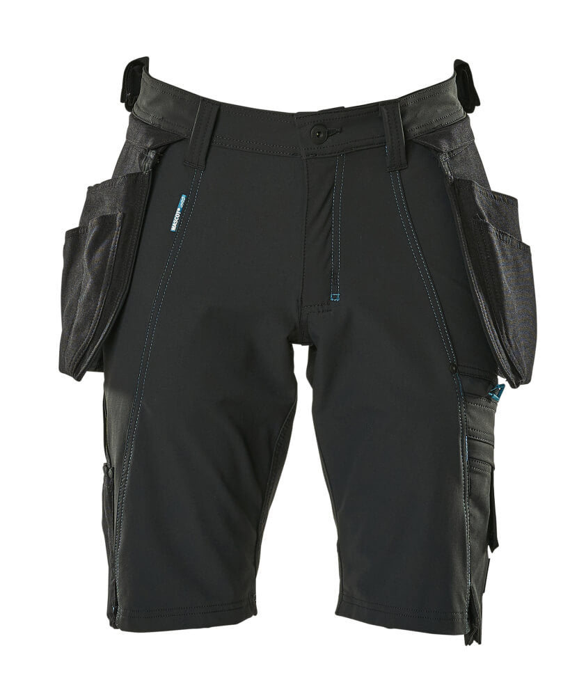 MASCOT® Advanced Werkshort met spijkerzakken – Zwart