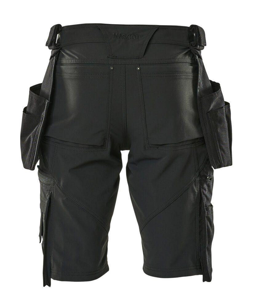 MASCOT® Advanced Werkshort met spijkerzakken – Zwart