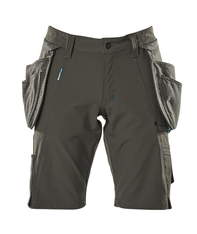 MASCOT® Advanced Werkshort met spijkerzakken – Donkerantraciet