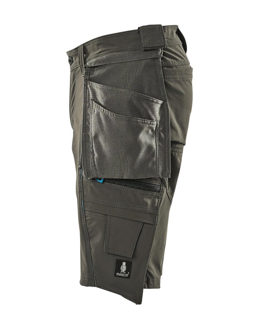 MASCOT® Advanced Werkshort met spijkerzakken – Donkerantraciet