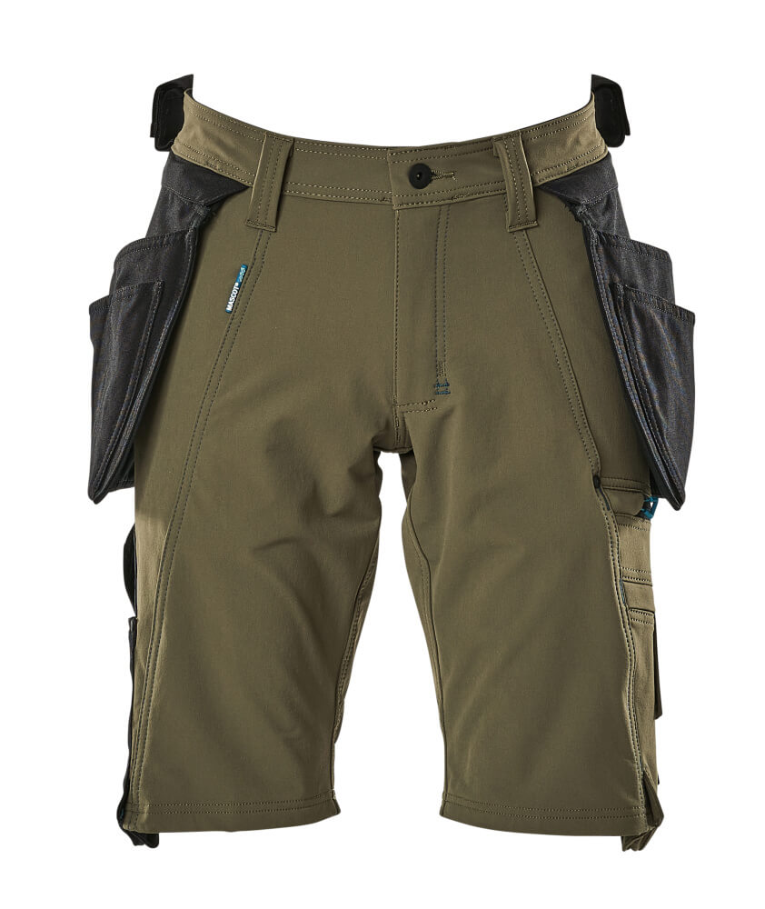 MASCOT® Advanced Werkshort met spijkerzakken – Mosgroen