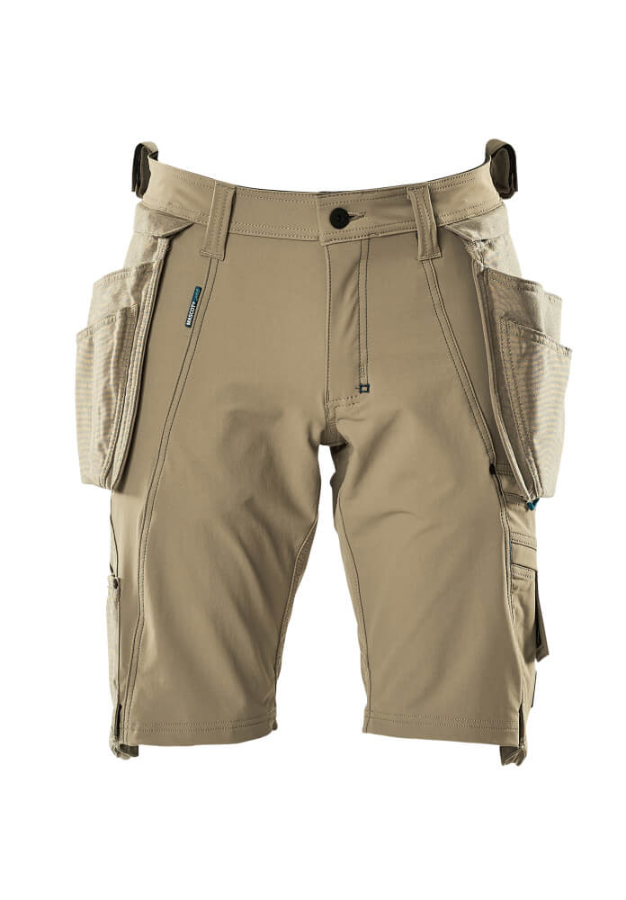 MASCOT® Advanced Werkshort met spijkerzakken – Lichtkhaki