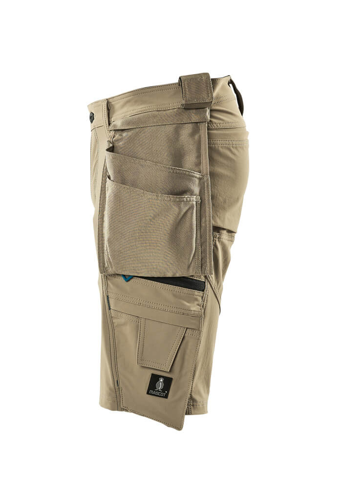 MASCOT® Advanced Werkshort met spijkerzakken – Lichtkhaki