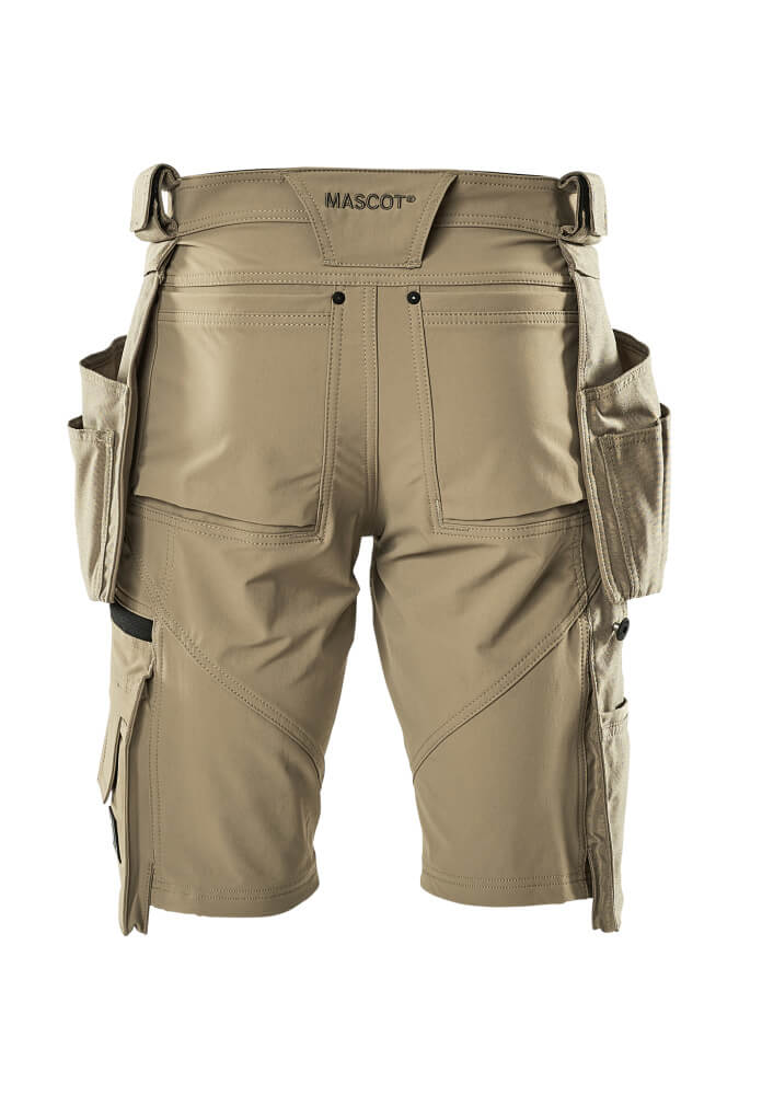 MASCOT® Advanced Werkshort met spijkerzakken – Lichtkhaki