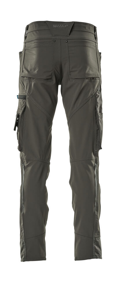 MASCOT® Advanced Werkbroek met dijbeenzak – Donkerantraciet