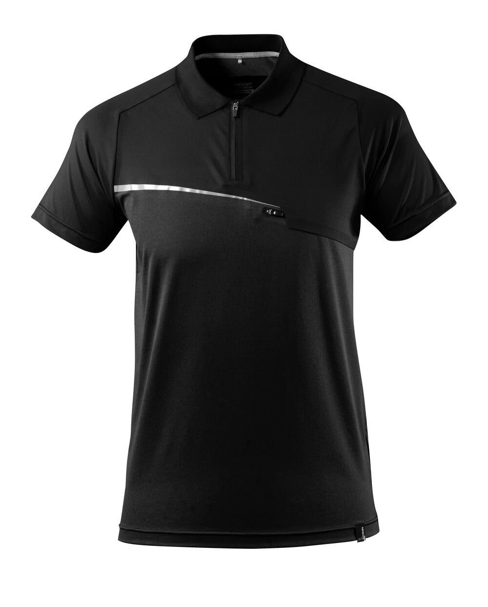 MASCOT® Advanced Poloshirt met borstzak – Zwart
