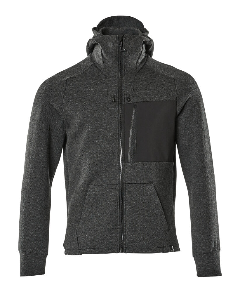 MASCOT® Advanced Hoodie met rits – Zwart