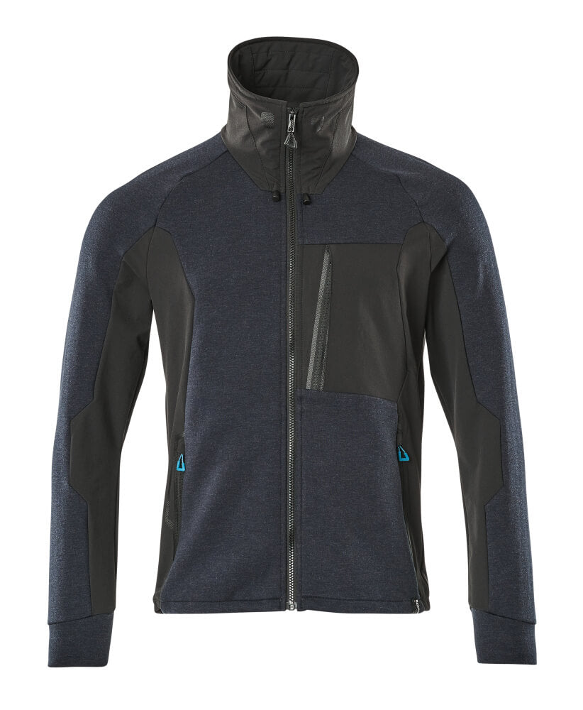 MASCOT® Advanced Sweatshirt met rits – Donkermarine/Zwart