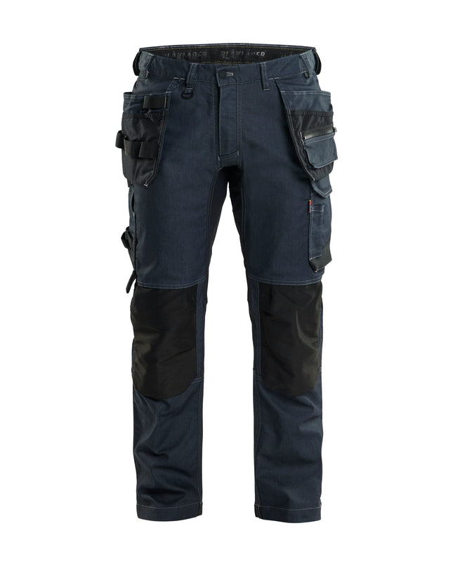 Blåkläder 17501141 Werkbroek denim stretch met gereedschapszakken