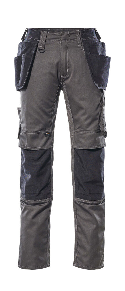 MASCOT® Unique Werkbroek met spijkerzakken – Donkerantraciet/Zwart