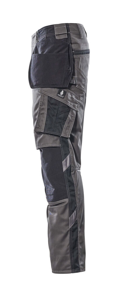 MASCOT® Unique Werkbroek met spijkerzakken – Donkerantraciet/Zwart