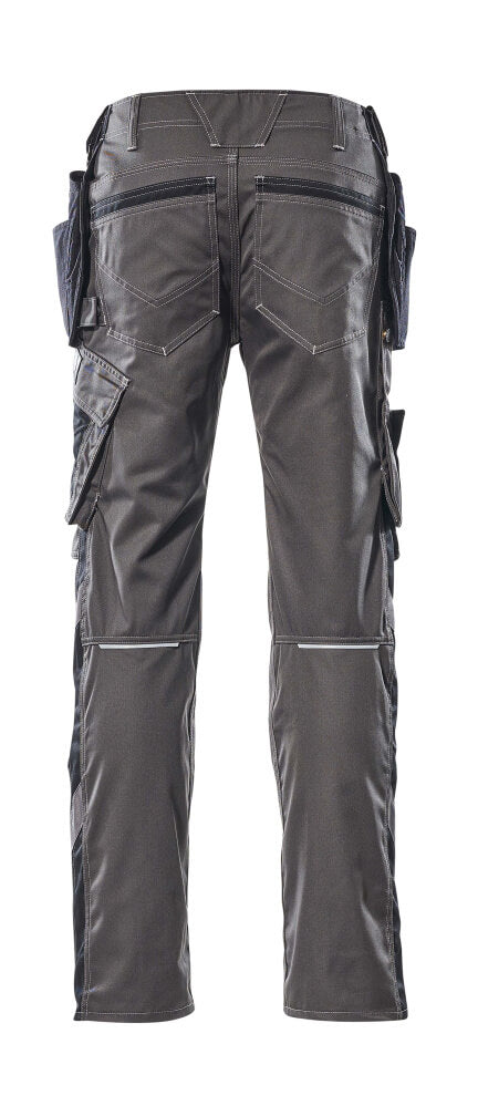 MASCOT® Unique Werkbroek met spijkerzakken – Donkerantraciet/Zwart
