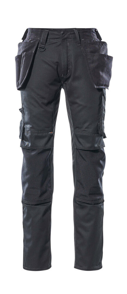 MASCOT® Unique Werkbroek spijkerzakken effen – Zwart