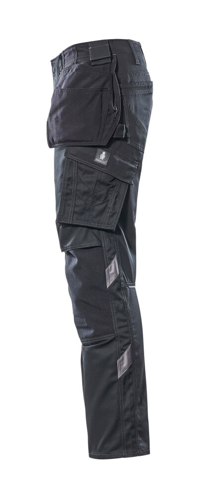 MASCOT® Unique Werkbroek spijkerzakken effen – Zwart
