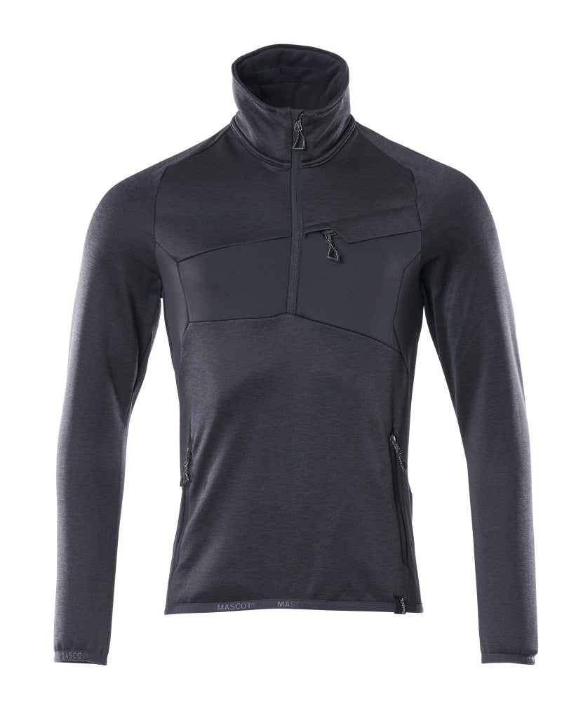 MASCOT® Accelerate Fleecetrui met korte rits – Donkermarine