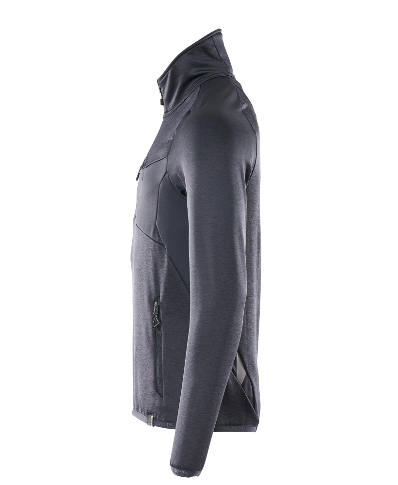 MASCOT® Accelerate Fleecetrui met korte rits – Donkermarine