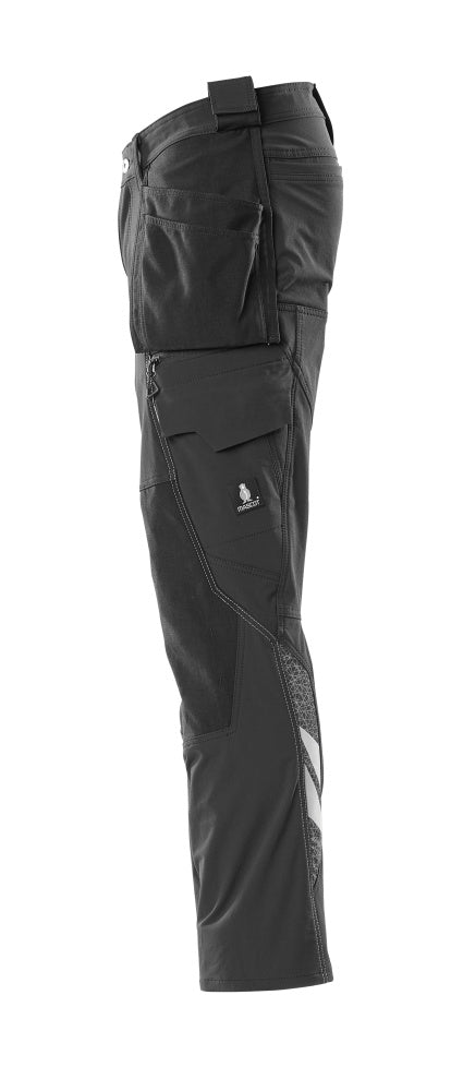MASCOT® Accelerate Werkbroek met spijkerzakken – Zwart